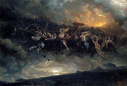 The Wild Hunt of Odin, a Norse version of Wild Hunt (1872)