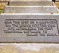 Detail of the Messines memorial