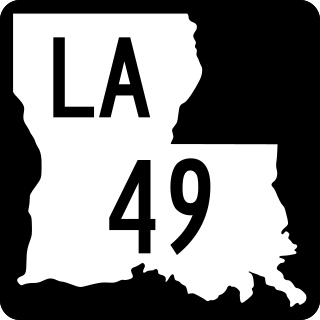 <span class="mw-page-title-main">Louisiana Highway 49</span> State highway in Louisiana, United States