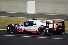 Another white-and-red car