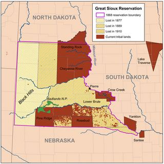 Great Sioux Reservation Former Indian reservation in the United States