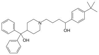 <span class="mw-page-title-main">Terfenadine</span> Chemical compound