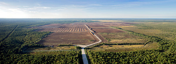 Peat extraction in Hiiumaa