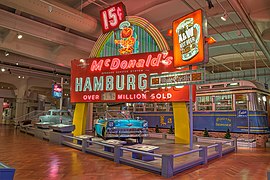 McDonald's, A&W, and White Castle signs