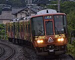 森の京都QRトレイン（2024年6月22日 馬堀駅）