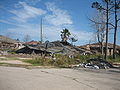 Collapsed houses