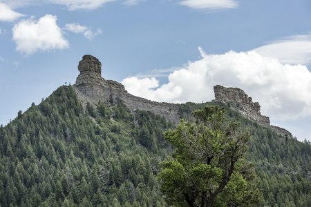 Chimney Rock National Monument on the Tracks Across Borders Scenic and Historic Byway