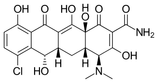 <span class="mw-page-title-main">Demeclocycline</span> Chemical compound