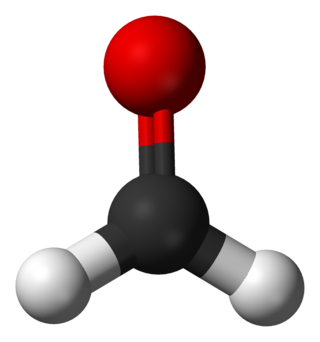 <span class="mw-page-title-main">Formaldehyde</span> Organic compound (H–CHO); simplest aldehyde