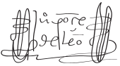 signature de Juan Ponce de León