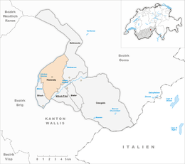 Riederalp – Mappa