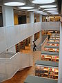 Library interior at Växjö