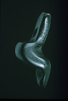 The Venus of Monruz is an 11,000 year-old stylized pendant, 18 mm in height. Latenium-dame-Monruz.jpg