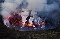 Lava lake at Mount Nyiragongo