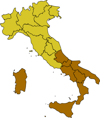 <span class="mw-page-title-main">Southern Italy</span> Macroregion of Italy