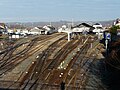 The tracks around the station