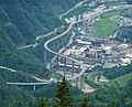 A RN205 de acesso ao túnel lado francês