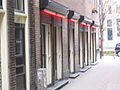 Ramen met rode lampen op de Wallen