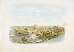 Watercolor painting of plantation Berlijn