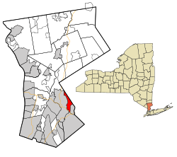 Location of Rye Brook, New York