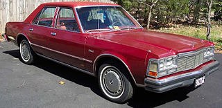 <span class="mw-page-title-main">Dodge Diplomat</span> Motor vehicle