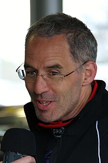 Alain Menu, the 1997 British Touring Car Champion. Alain menu doningtonpark2014.JPG