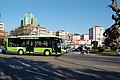 Autobus Circular 2 da VITRASA (Vigo Transportes S/A) na praça de Espanha