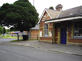 Bagshot railway station Railway station in Surrey, England