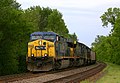 CSX train led by two GE AC6000CW locomotives