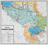 Cvijić's ethnographic map of the Balkans in 1909