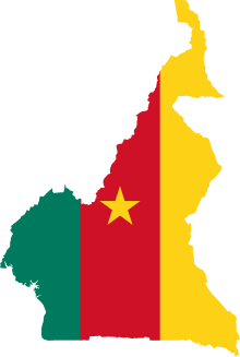 Flag map of Cameroon.svg