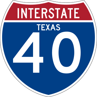 <span class="mw-page-title-main">Interstate 40 in Texas</span> Highway in Texas