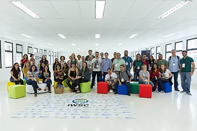 I Congresso Científico Internacional da Wikipédia em Niterói, em novembro de 2017.