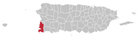 Localização de Cabo Rojo em Porto Rico