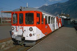 Spoorlijn Martigny - Châtelard op de kaart