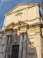 Façade baroque de l'église Sainte-Madeleine (XVIIe siècle, quartier de L'Île).