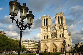 Notre Dame de Paris in France, where the Relics of Sainte-Chapelle are exposed by the Knights of the Holy Sepulchre.