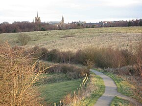 Stanley from the nearby Consett to Sunderland branch of the Sea to Sea Cycle Route. Stanley Durham.jpg