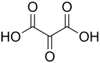 Strukturformel von Mesoxalsäure