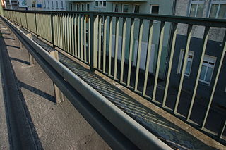 <span class="mw-page-title-main">Traffic barrier</span> Barrier installed within medians of and next to roads to prevent vehicle collisions