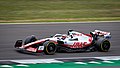 Kevin Magnussen driving the Haas VF-22 at the 2022 British Grand Prix