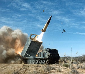 Запуск ракети ATACMS з пускової установки M270 MLRS