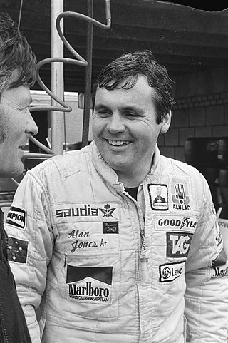 <span class="mw-page-title-main">Alan Jones (racing driver)</span> Australian racing driver and commentator (born 1946)