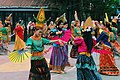 Masyarakat Sulawesi Selatan menarikan beberapa tarian khas dari suku-suku di Sulawesi Selatan, seperti Makassar, Toraja, Mandar dan Bugis.