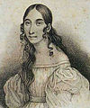 Giuseppina Strepponi, y gyntaf i chware rhan Abigaille, c. 1840