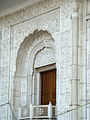 One of the gates at the Sikh temple called Gurdwara Bangla Sahib, in Delhi.