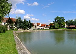 Pond in centrum