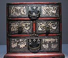 Lacquer drawer with mother-of-pearl inlay, at the National Museum of Korea in Seoul