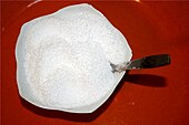 Coarse salt for koshering meat Kosher Salt.JPG