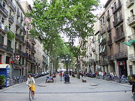 Passeig del Born, een straat in Sant Pere, Santa Caterina i la Ribera